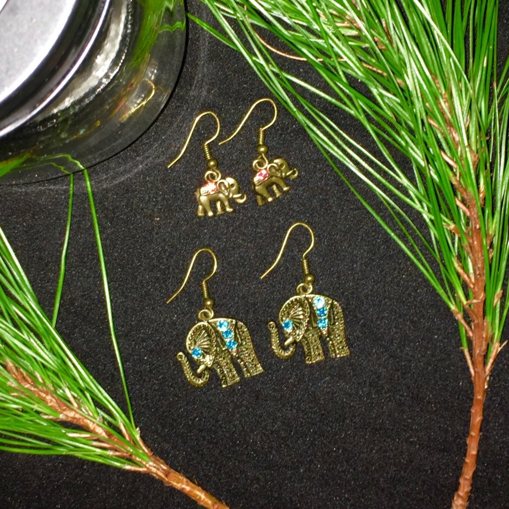 Elephant Dangle Earrings